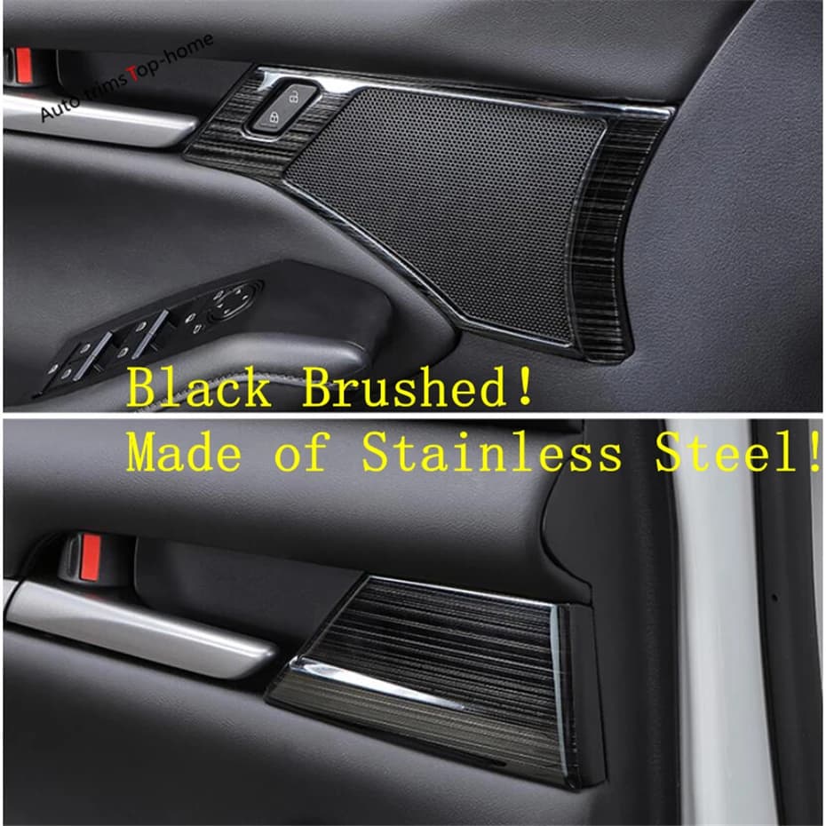 Inner Door Handle Pull Doorknob Bowl Protector Decoration Frame Cover Trim For Mazda 3 Sedan 2019 - 2023 Interior Accessories