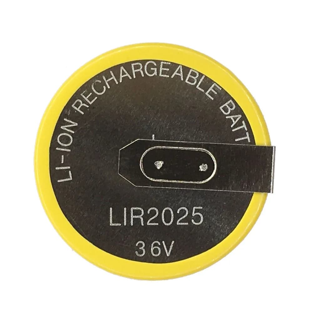 1pcs/lot LIR2025 2025 90degree s pins Rechargeable battery for Automobile remote control key