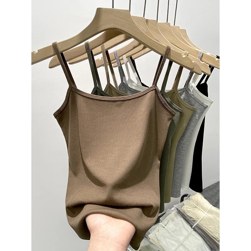 Summer Sexy Black Tank Top Women Sleeveless T-Shirt Fitness Sport Vest Tank Top Simple Solid Thin Camisole Female Undies