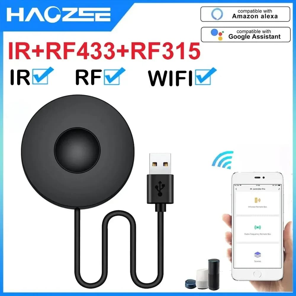 Tuya Smart Wifi RF IR Remote Control Smart Home for Air Conditioner ALL TV LG TV Support Alexa Google Home