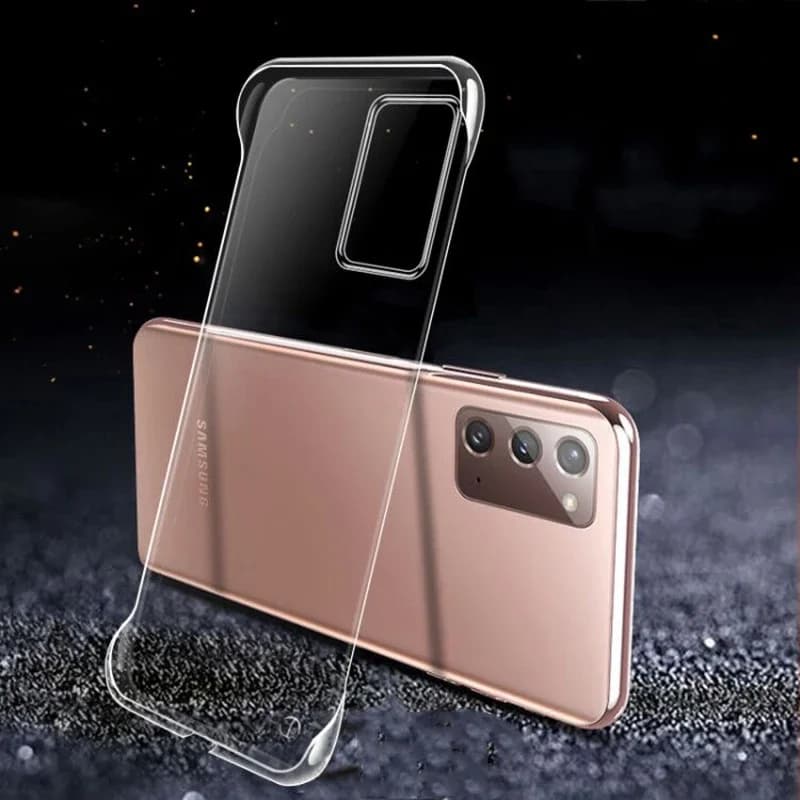 Slim Frameless Clear Phone Case For Samsung Galaxy S25 24 S23 S22 S21 S20 FE S10 Note 20 Ultra 10 Plus Hard Plastic Back Cover