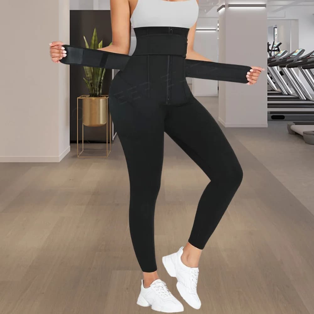 Women's Pants Abdomen Control Hip Lifting Trousers Sports Workout Plus Size Compression High Waist Body Shaper Fitness Leggings