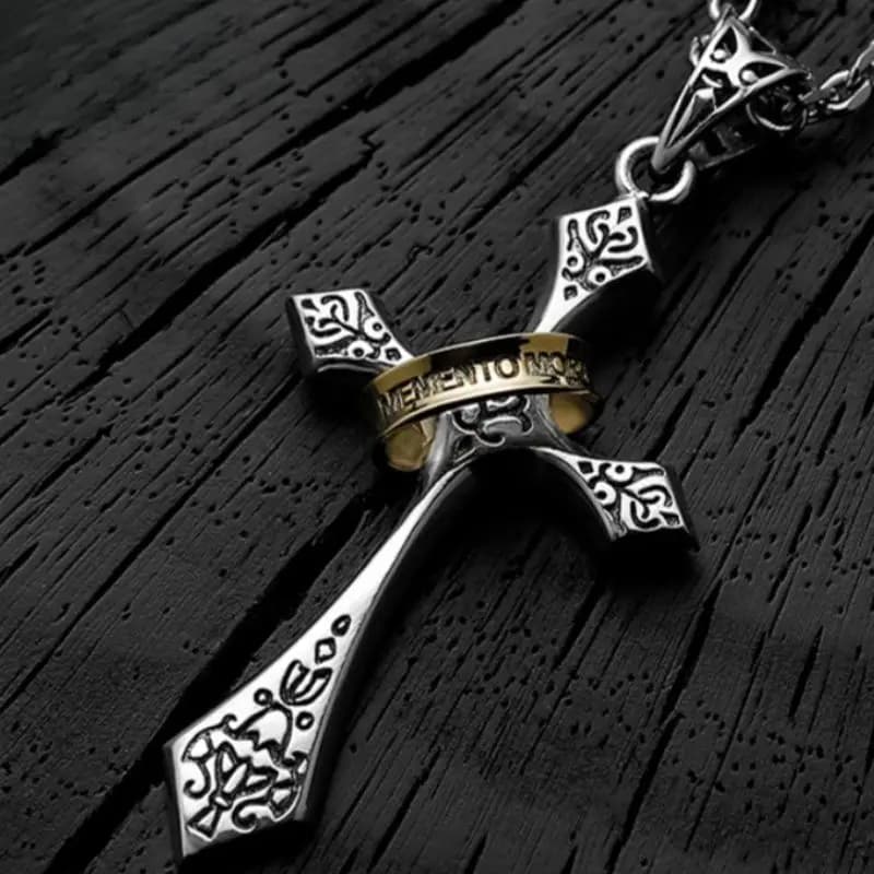 Outdoor EDC Cross Pendant Original Retro Necklace Male Accessory Gift