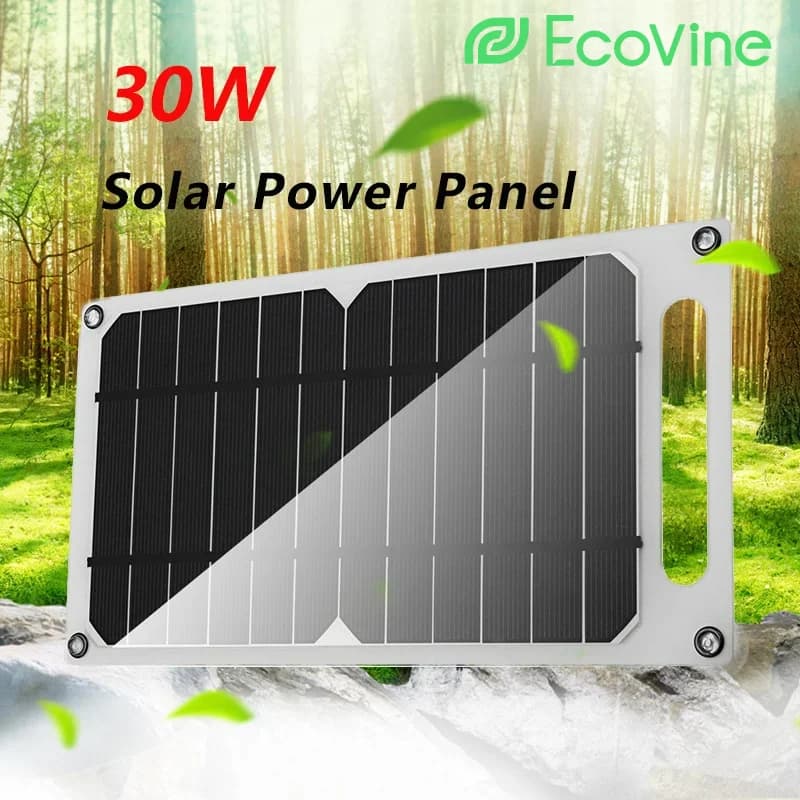 Solar Panel 5V  USB Type-C Charge Portable Flexible Kit  Lightweigh Mini System For  Phones Car Camping Hiking Power Banks IP65