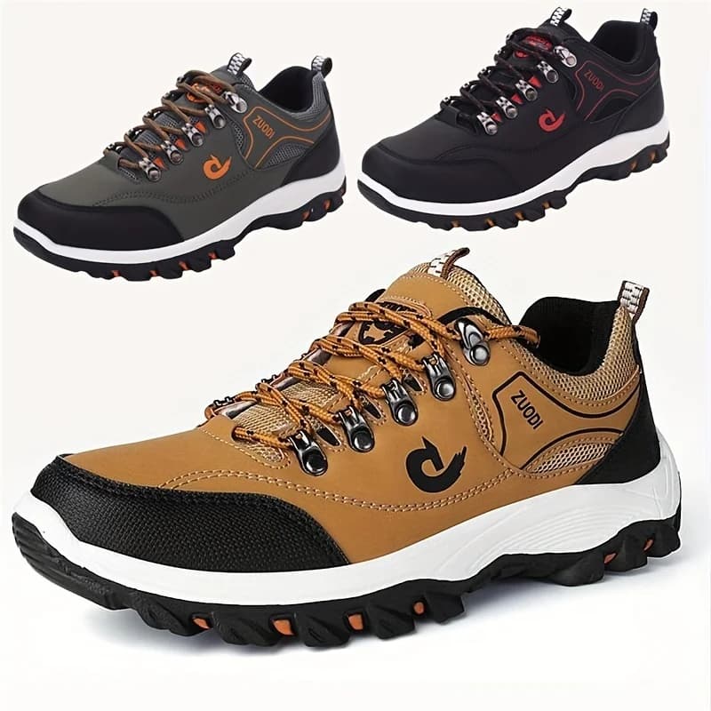 New men's casual sneakers Comfortable Driving shoes Breathable leather loafers Men's leather shoes Hiking shoes Plus size