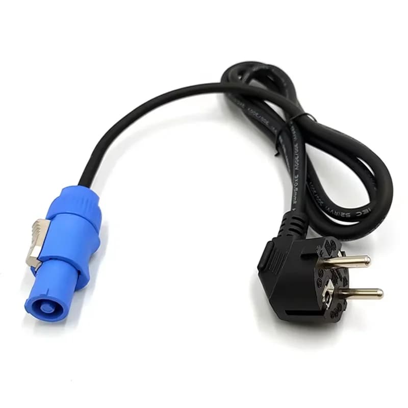 Powercon Plug Stage Light Power Supply Cord High Quality Black 3core 1.2M Power Connect Cable DMX512 light LED light Event Show