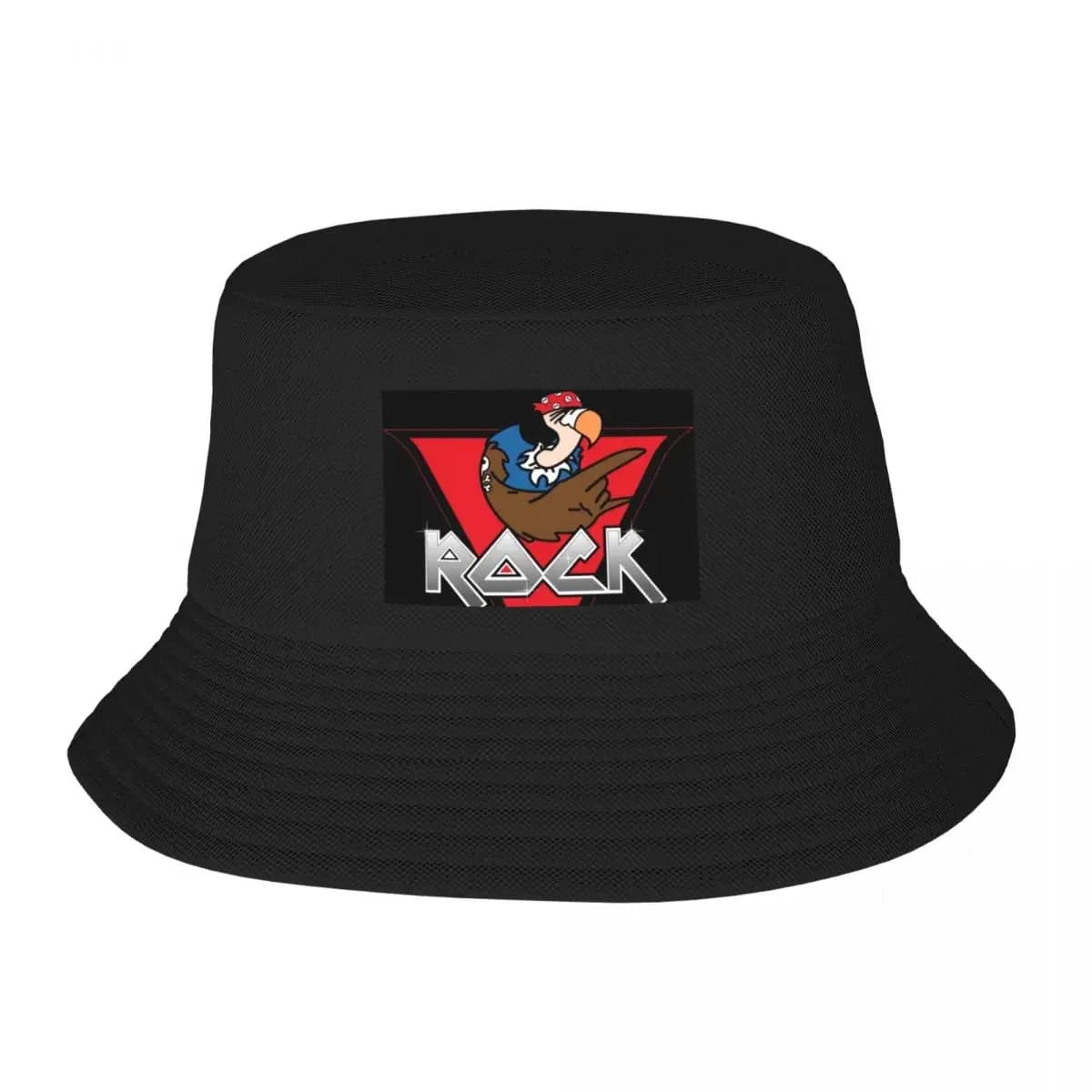 GTA Vice City - V ROCK Radio Station Bucket Hat Gentleman Hat Custom Cap Rugby Brand Man cap For Girls Men's