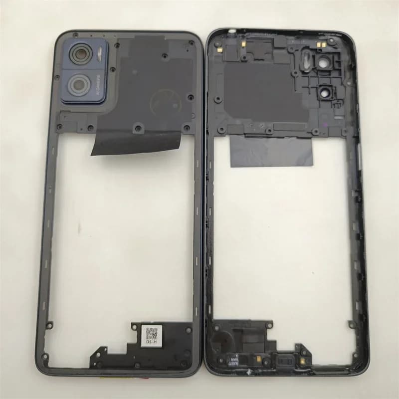Phone Middle Frame+Camera Frame Lens+Side Button Housing Bezel Repair Parts for Motorola Moto E22 E32
