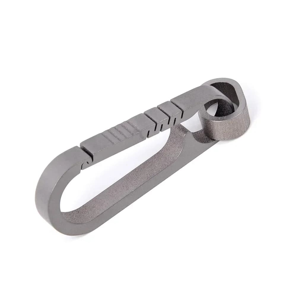 Titanium Alloy DIY Keychains Car Key Waist Keychain Pendant Hanging High Load Capacity 25KG Carabiner Clips Outdoor Multi Tool