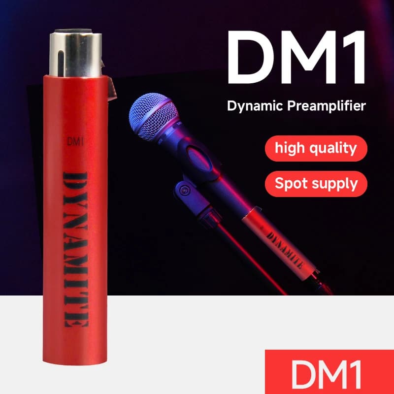 DM1 DYNAMITE Microphone Amplifier Stage Mic Preamplifier Mini Portable 28dB of discrete,Class-A Gain Electronics