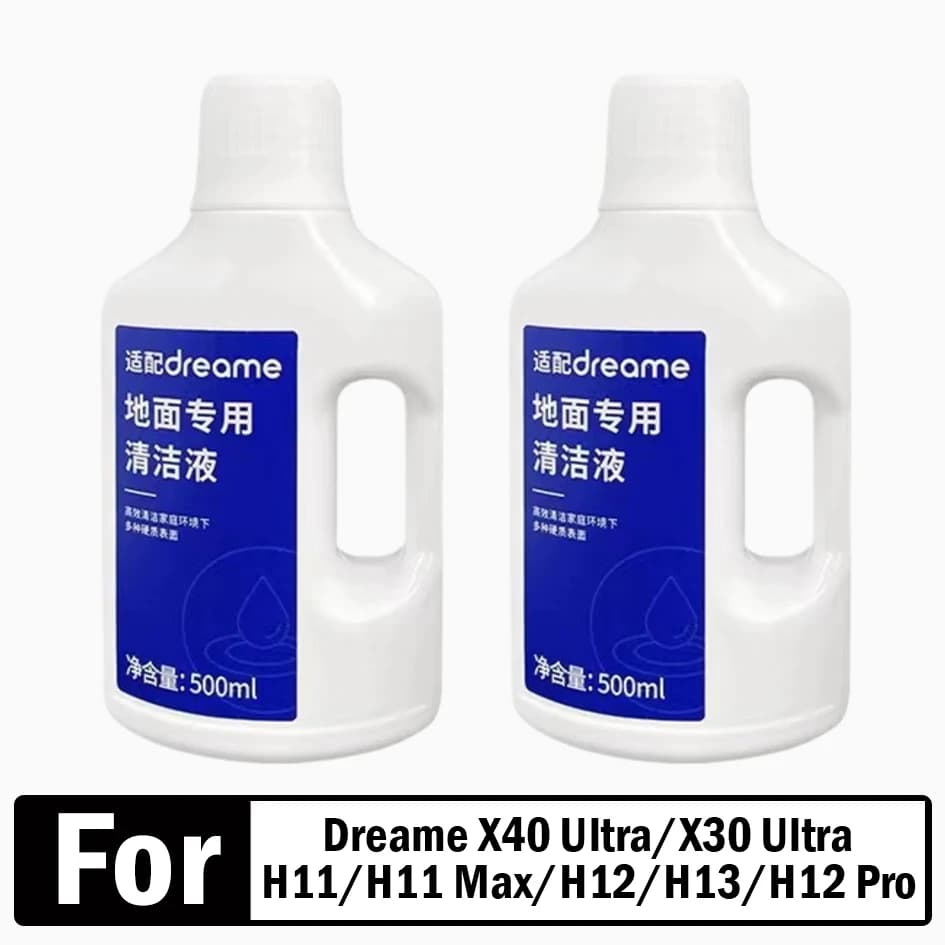Liquid Fit For Dreame X40 Ultra\X30 Ultra\H11/H11 Max/H12/H13/H12 Pro / M12 /W10 Cleaning Fluid Parts Accessories 500ml