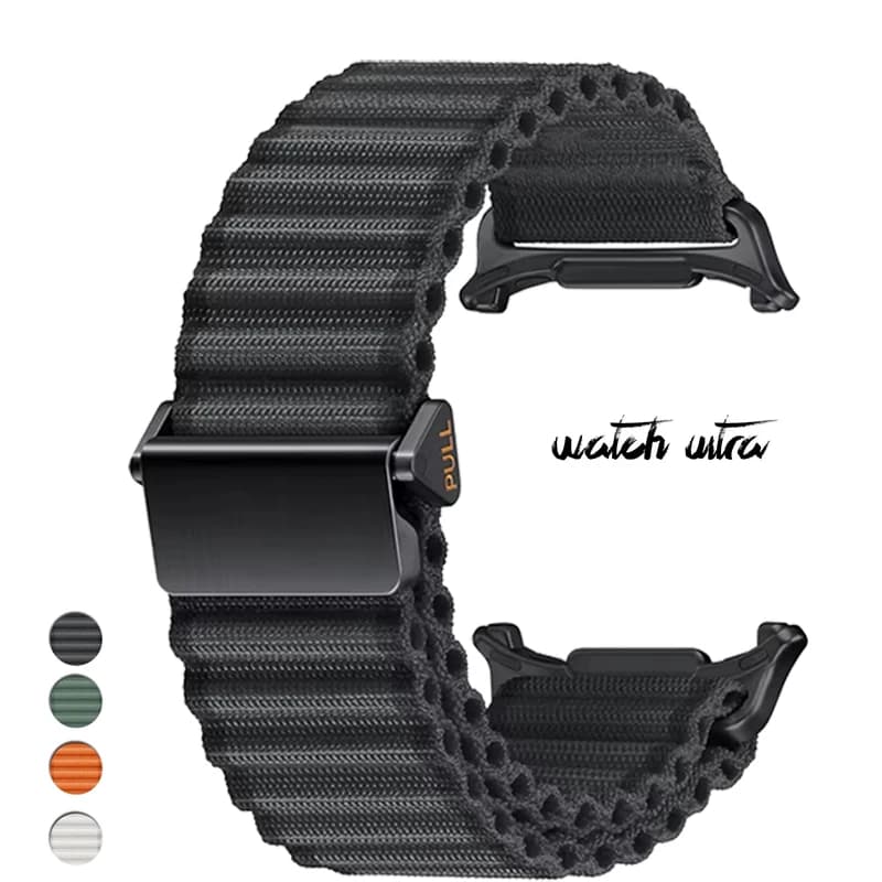 Nylon Loop Strap For Samsung Galaxy Watch 7 Ultra 47mm Sports Trail Band For Galaxy Ultra No Gaps Quick Fit Bracelet Accessories