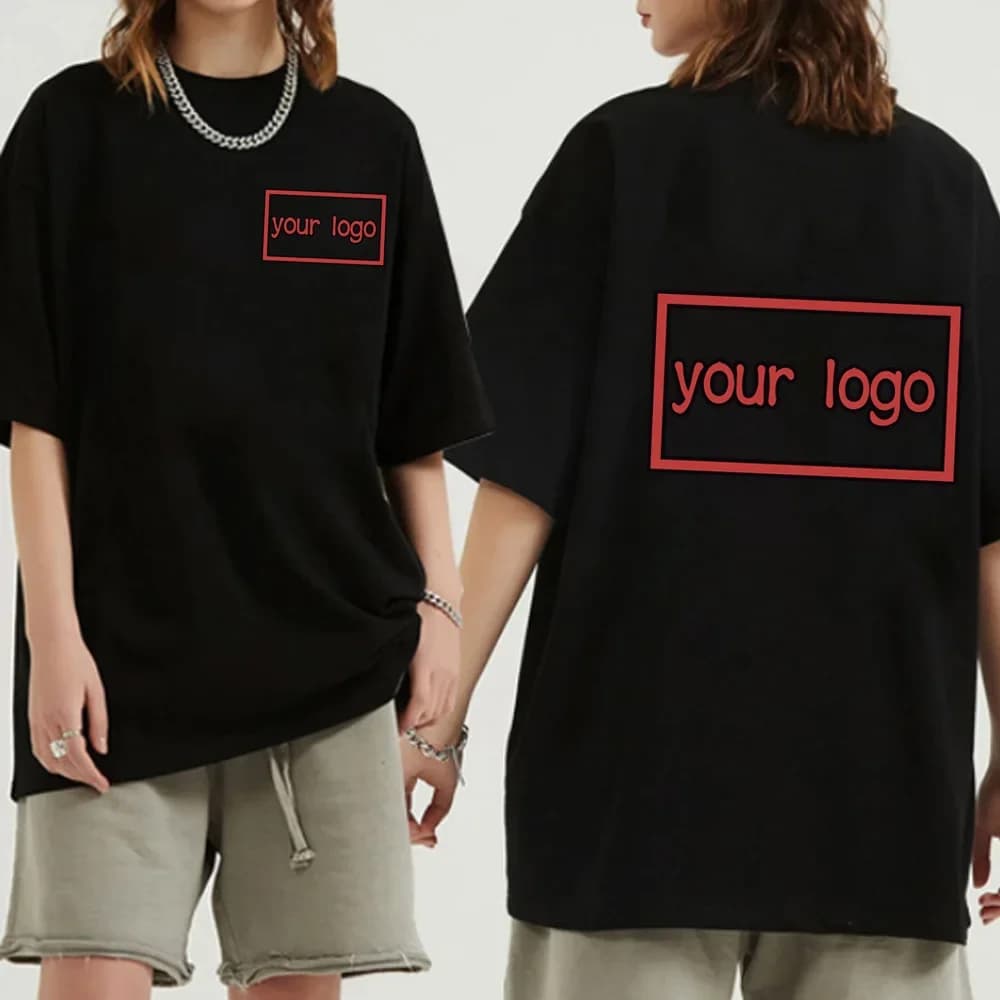 Diy Your Like Photo or Logo Customized Printed Leisure Shirt Custom Drop Shipping T-shirt