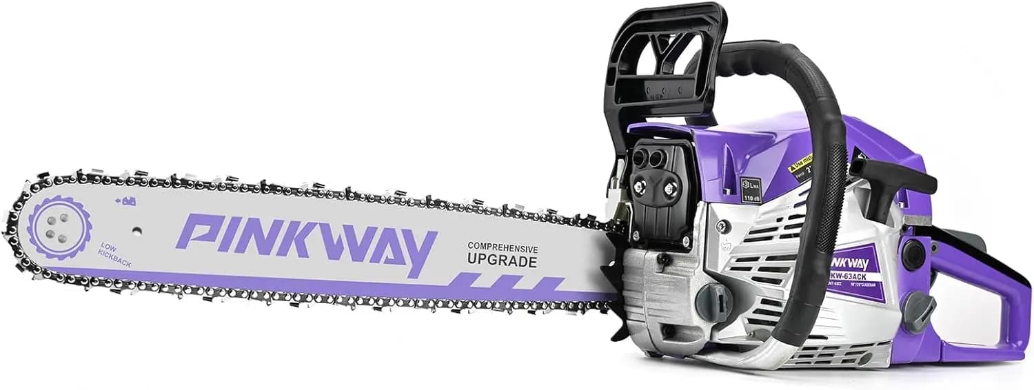 2-cycle 63CC Chainsaw Saw Gas Powered 20" Chain Saws Cordless Petrol Saw Handheld Chainsaw for Cutting Wood Trees Branches