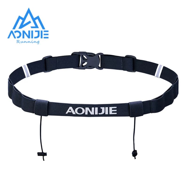 Unisex Triathlon Marathon Race Number Belt With Gel Holder Running Belt Cloth Belt Motor Running Outdoor Sports