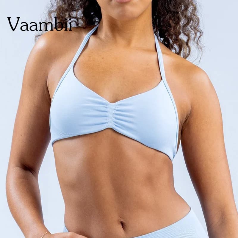 High Elasticity Ultra Nylon Beautiful Back Bra Seamless Fitness Bra Sports Bra Gym Tops Workout Tops Push-Up Bras Gym Top Women