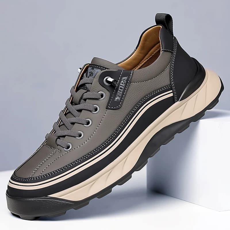 High Quality Brand Men's Leather Casual Shoes Outdoor Hiking Shoes Anti Slip Wear-resistant Men's Hiking Shoes Breathable