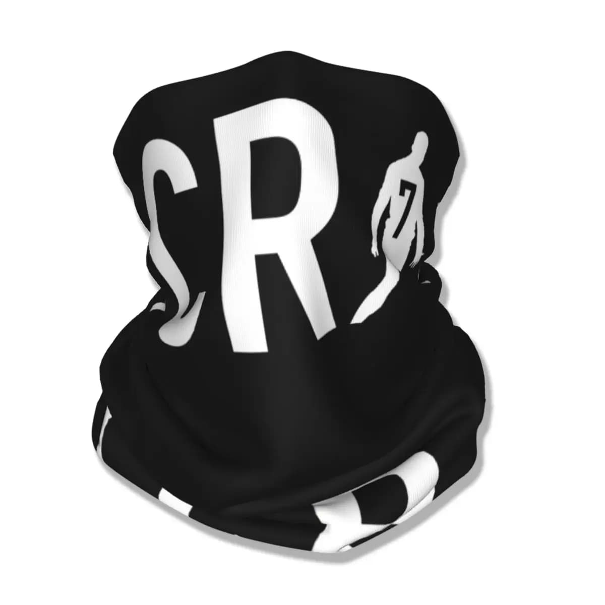 Soccer Ronaldo CR7 Bandana Neck Cover Printed Soccer Balaclavas Wrap Scarf Multi-use Headband Hiking for Men Women Adult Winter