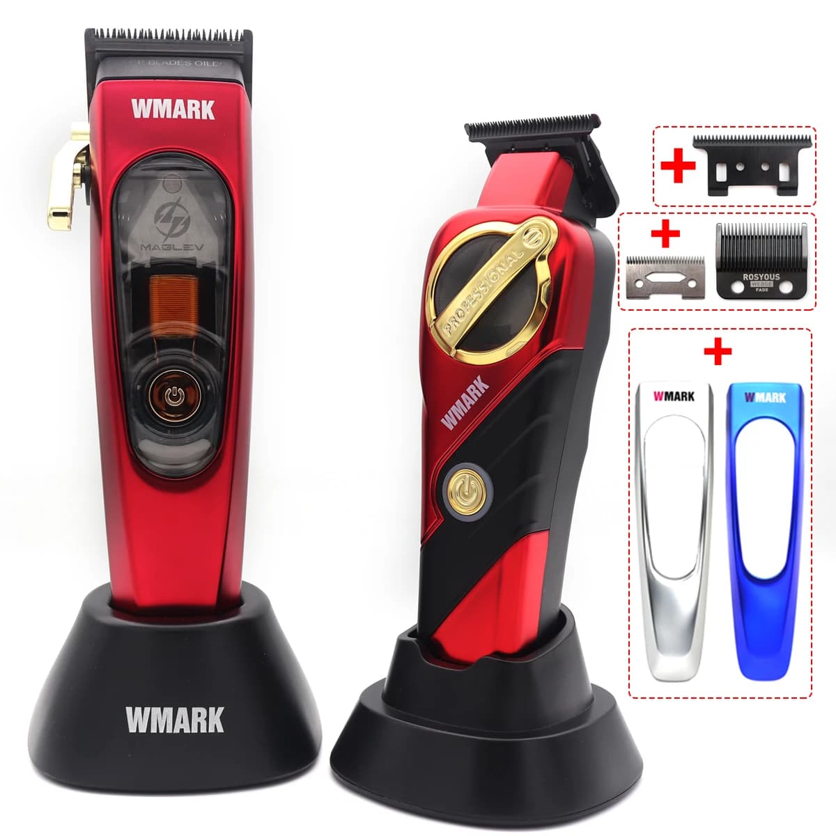New WMARK NG-9004 NG-9213 Hair Clipper Kit For Men,MAGLEV Motor 10000RPM,Hair Cuter Machine,Cordles Rechargeable Edgers Clippers