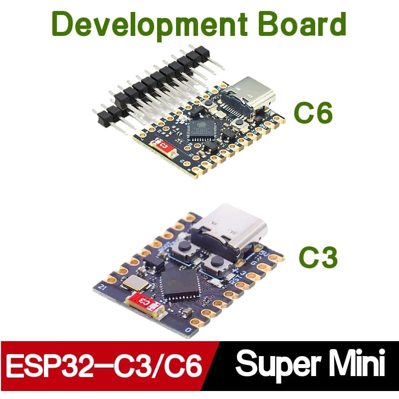 Original ESP32-C6 ESP32-C3 Super Mini TYPE-C Development Board brand new ESP32-C3FH4 ESP32-C6FH4 WiFi Bluetooth Module
