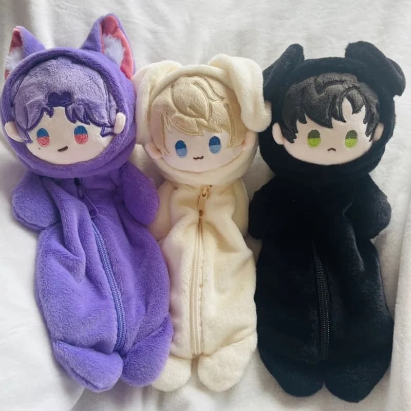 Game New Love and Deepspace Cos Zayne Xavier Rafayel Simple Plush Cute Unisex Pencil Case Makeup Bag Gift