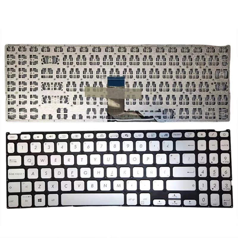 New Spanish Latin For Asus Vivobook X512 X512FA X512DA X512U X512UA X512UB X512JA X512DK X512F X512D Laptop Keyboard Silver