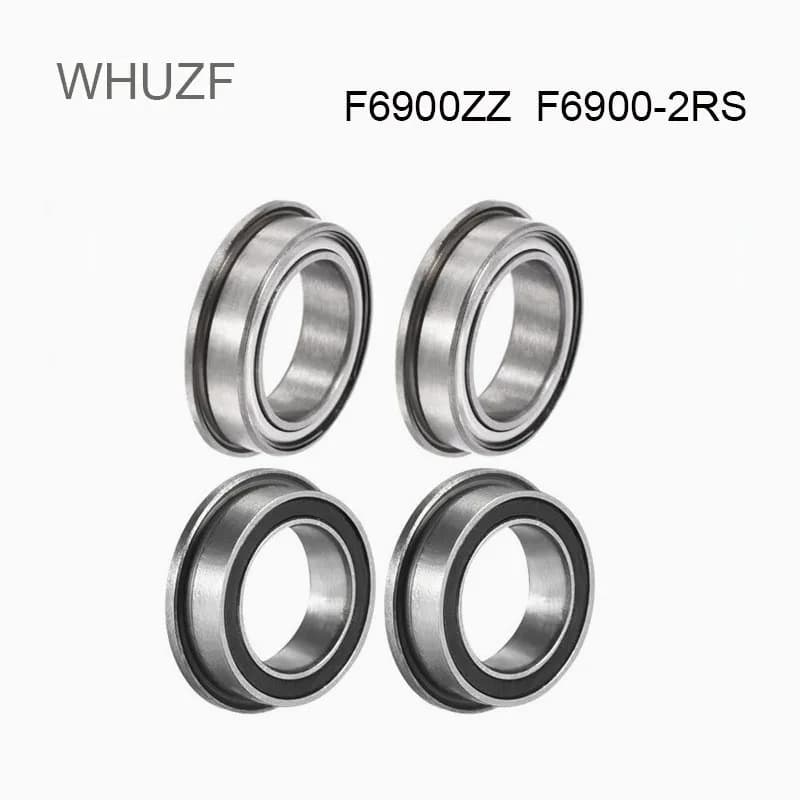 F6900ZZ F6900-2RS Flange Bearing 10PCS 10x22x6 mm ABEC-5 F6900 Z RS Flanged Deep Groove Ball Bearings WHUZF 2022 Hot Sles