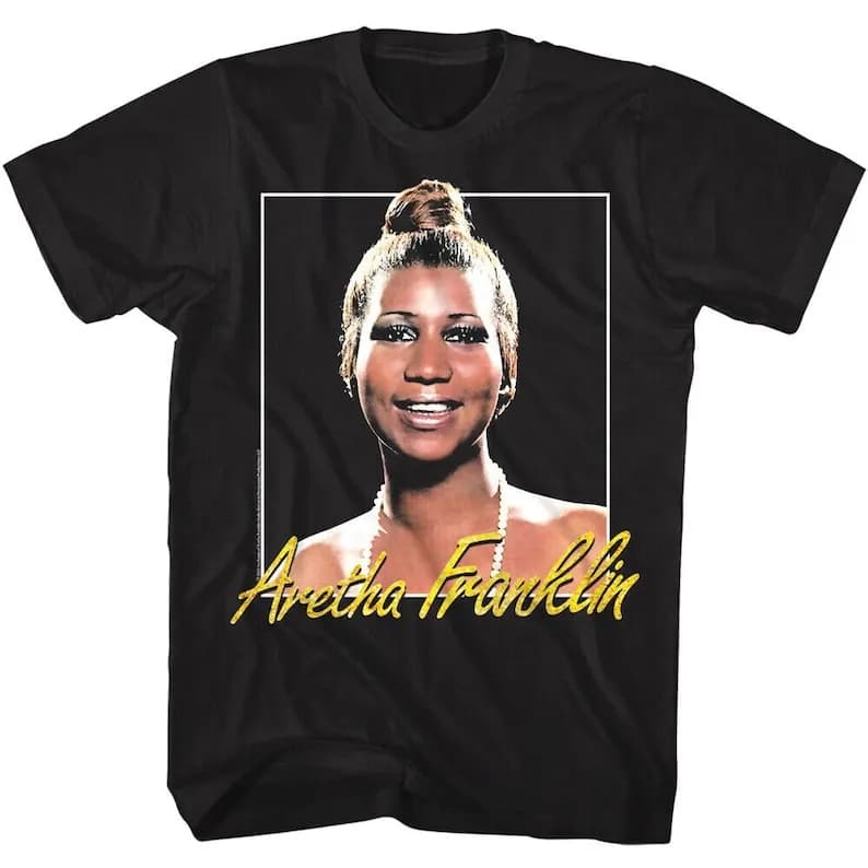 ARETHA FRANKLIN T-Shirt Queen Of Soul Photo RnB Singer Shirts