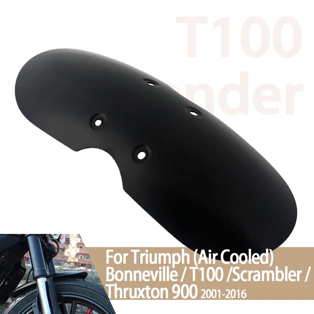 Motorcycle Short Front Fender Mask Splash Mudguard Fairing Chopper Fit For Triumph Bonneville Scrambler T100 2001-2016 2015