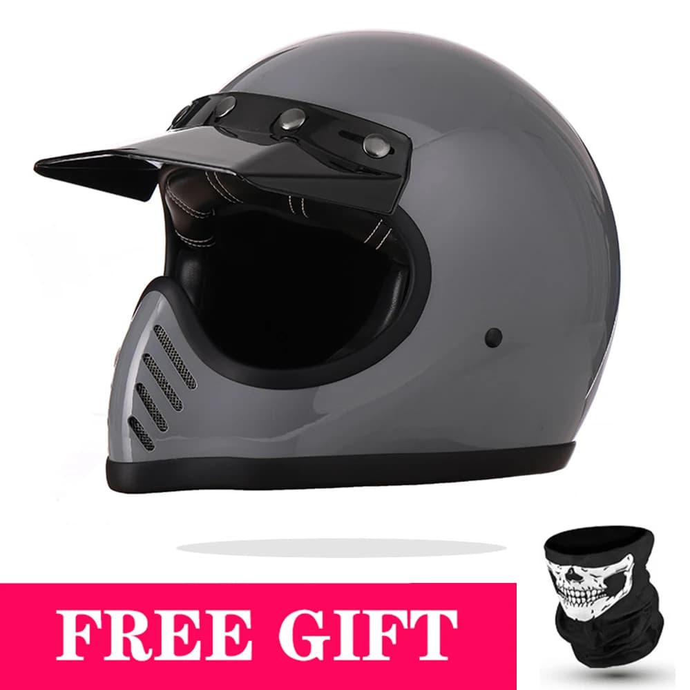 Bright Grey Color Cool Full Face Racing Scorpion Helmet Downhill AM DH Cross Motorcycle Helmet Cacapcete Casco De Moto Dot Ece