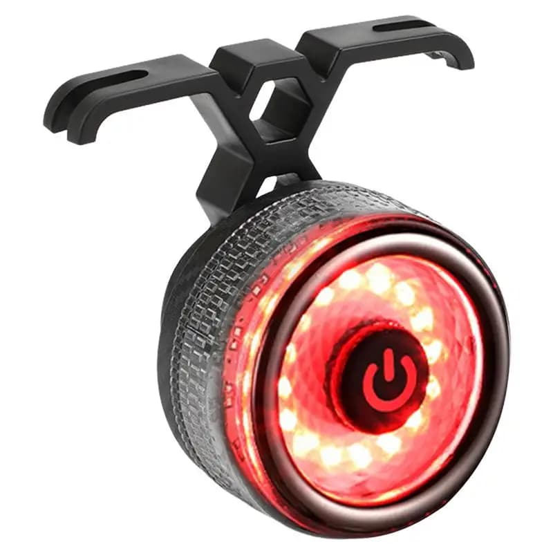 Cycling Safety Warning Light Safety Warning Night Riding Taillights Circular Design Cycling Accessories For Seat Post Handlebars