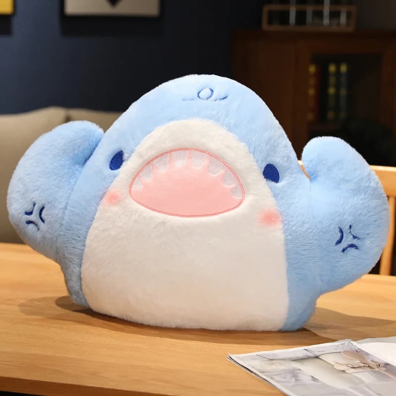 Muscle Shark Plush Doll Creative Design Soft, Comfortable, Comfortable, Accompanying, Cute Can Be Used as a Gift