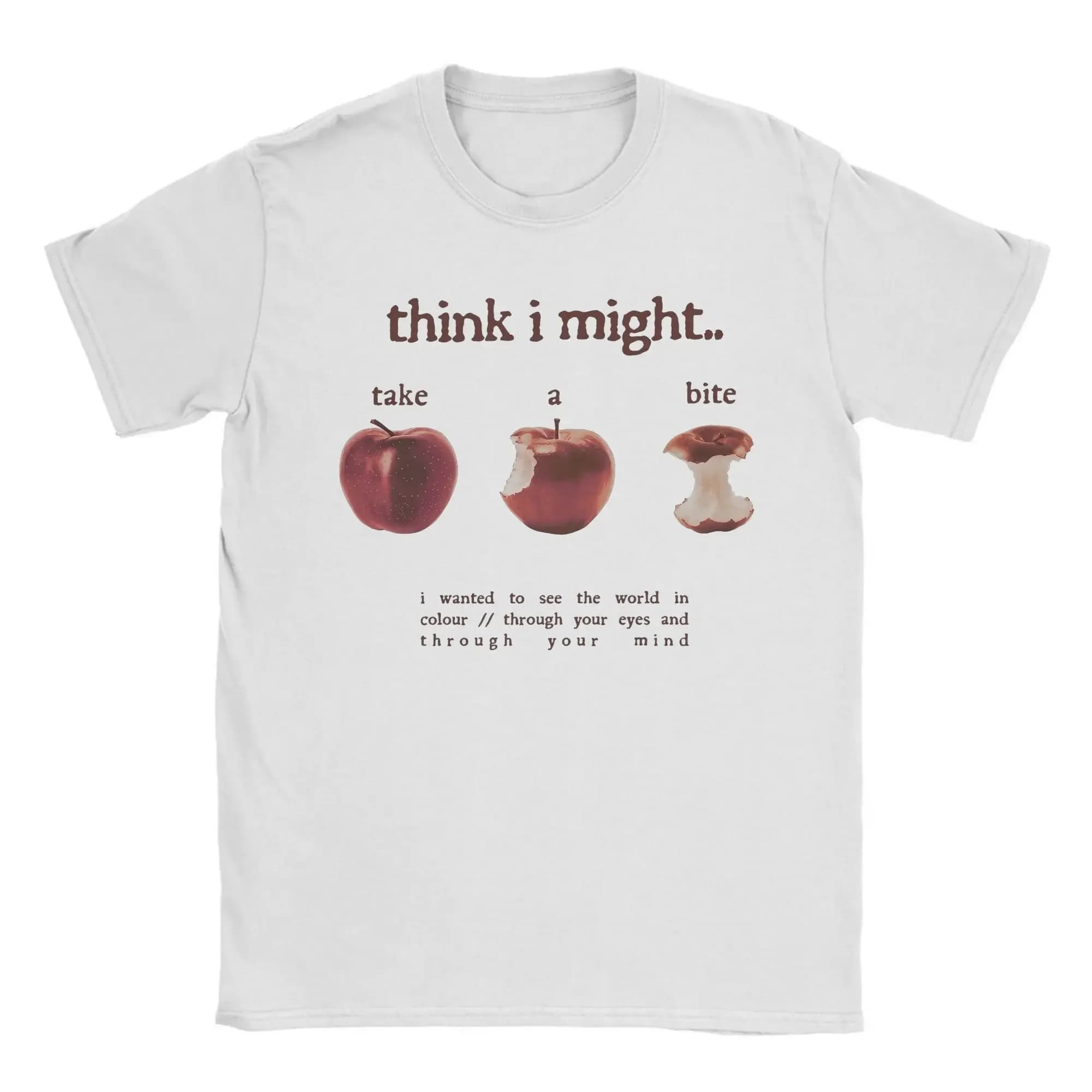 Take A Bite T Shirt Women Clothing Fashion Short Sleeve Round Collar Tees Trendy T-Shirt Casual Women Clothes