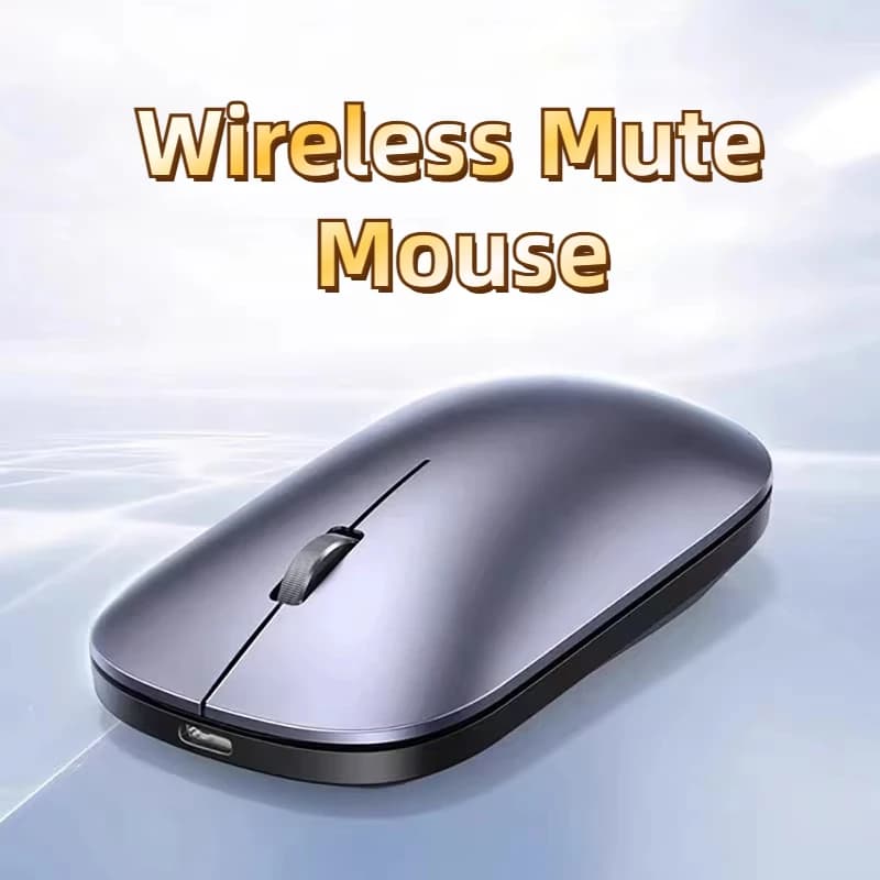 Bluetooth Wireless Mute Mouse Dual Mode Dpi Adjustable 2.4g Type-C Rechargeable Silent Ergonomic Office Mouse