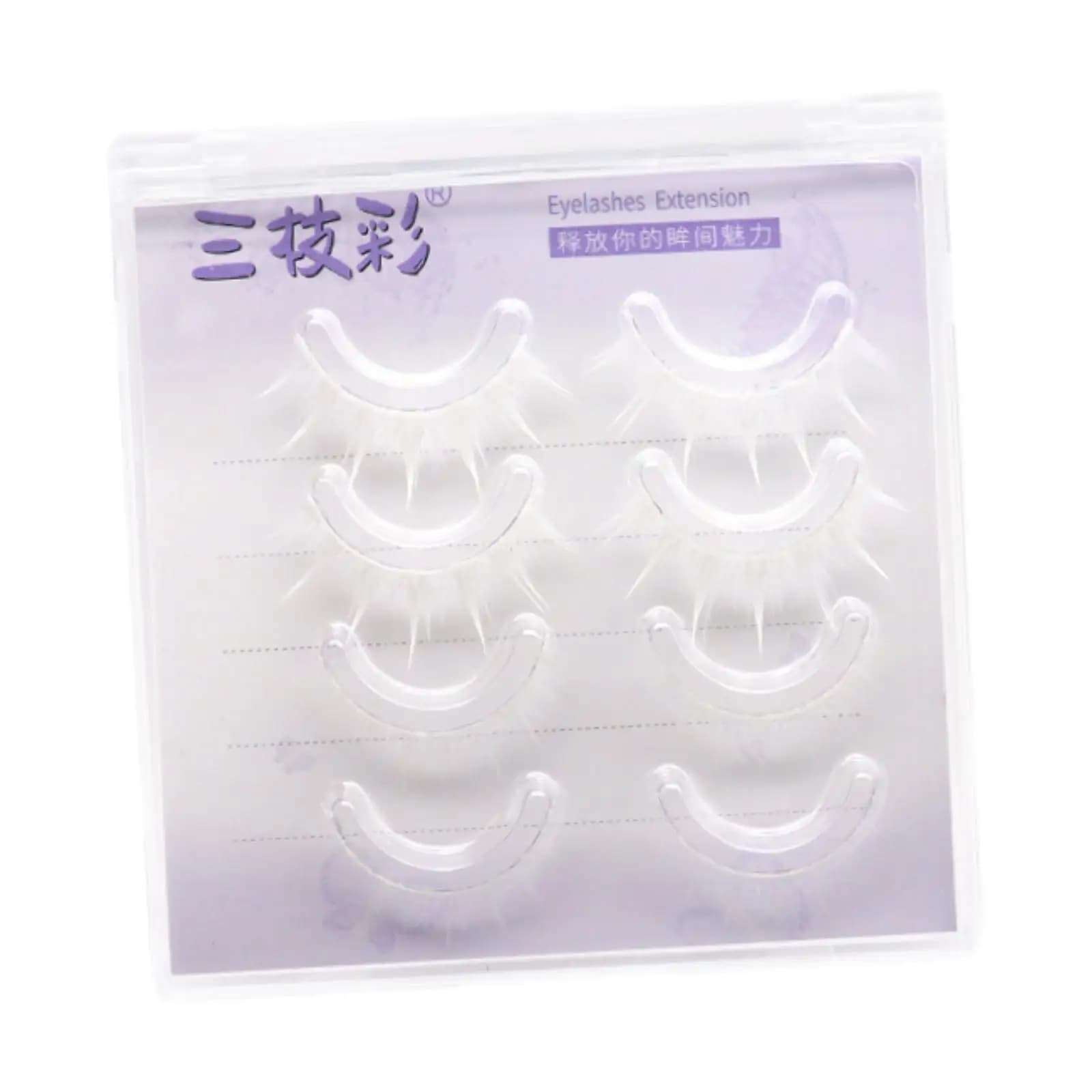 5x White Lashes Comfortable Cosplay Eye Lashes for Cosplay Woman Festival