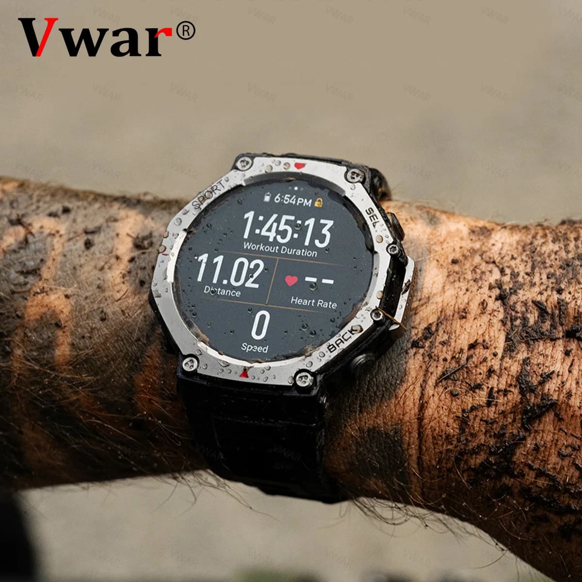 2025 New Military Smart Watch Built-in GPS Compass Barometric Altimeter 5ATM Waterproof Sport Smartwatch Men Bluetooth Call