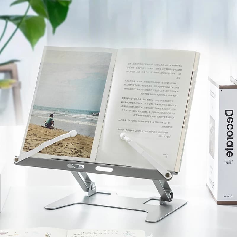 Multifunction Reading Stand,Extendable And Adjustable,Carbon Steel,Suitable For Reading,Mobile Phones,Laptops,Office Study Tools