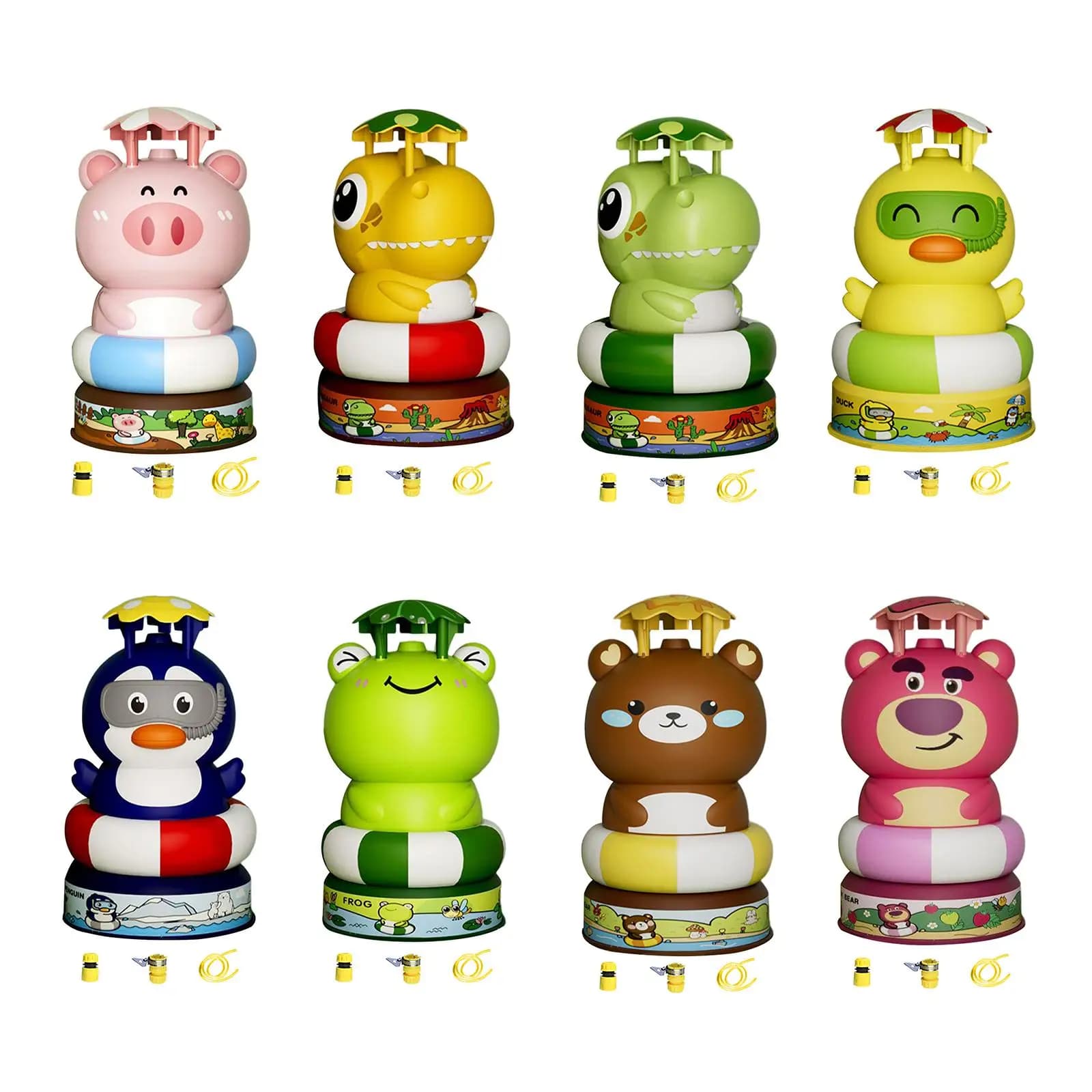 Sprinkler Pressure Lift Toy with Hose Games Summer Toys Outdoor Sprinkler for Water Sprayer Toy for Lawn Garden Holiday