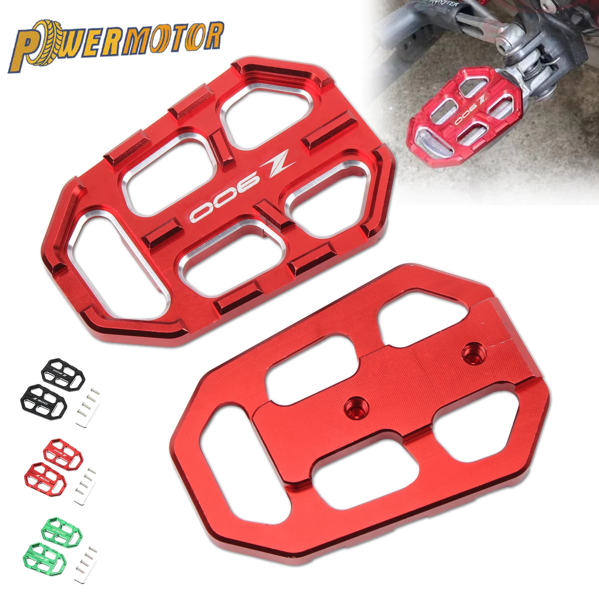 Moto Accessories Motorcycle Motocross Enlarge Foot Pedal Footrest Footpeg Dirt Pit Bike For Kawasaki Z900