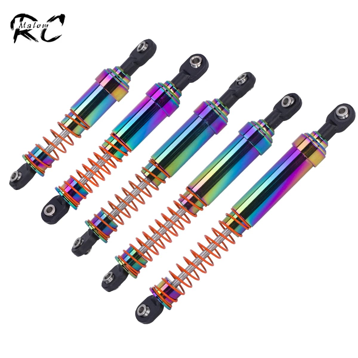 75mm-115mm Aluminum Big Bore Shocks Oil Damper with Offset Shock Cap for 1/10 RC Crawler TRX4 SCX10 Capra LCG Cheater Rigs