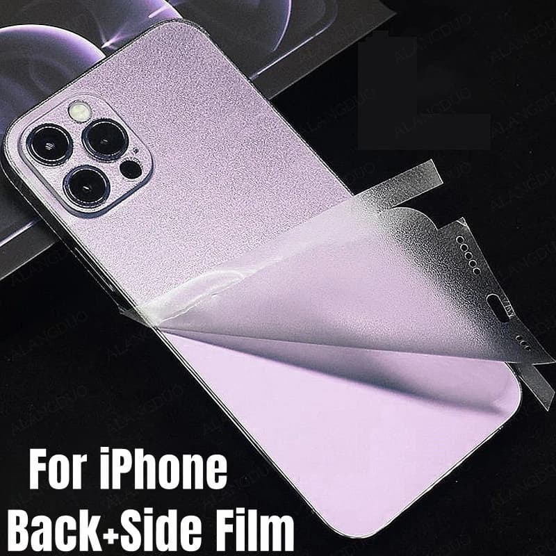 Back Hydrogel Protective Film For iPhone 14 Pro Max 14 Plus 13 12 Pro Max 13 Mini 14 pro max Screen Protector Side Frame Film