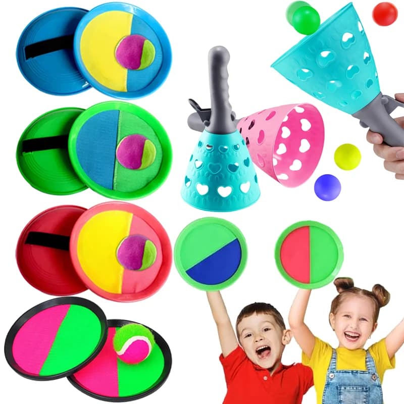 Children Sports Toys Toss & Catch Ball Sticky Balls Summer Outdoor Indoor Toy Puzzle Fun Battle Game Kids Birthday Present TMZ