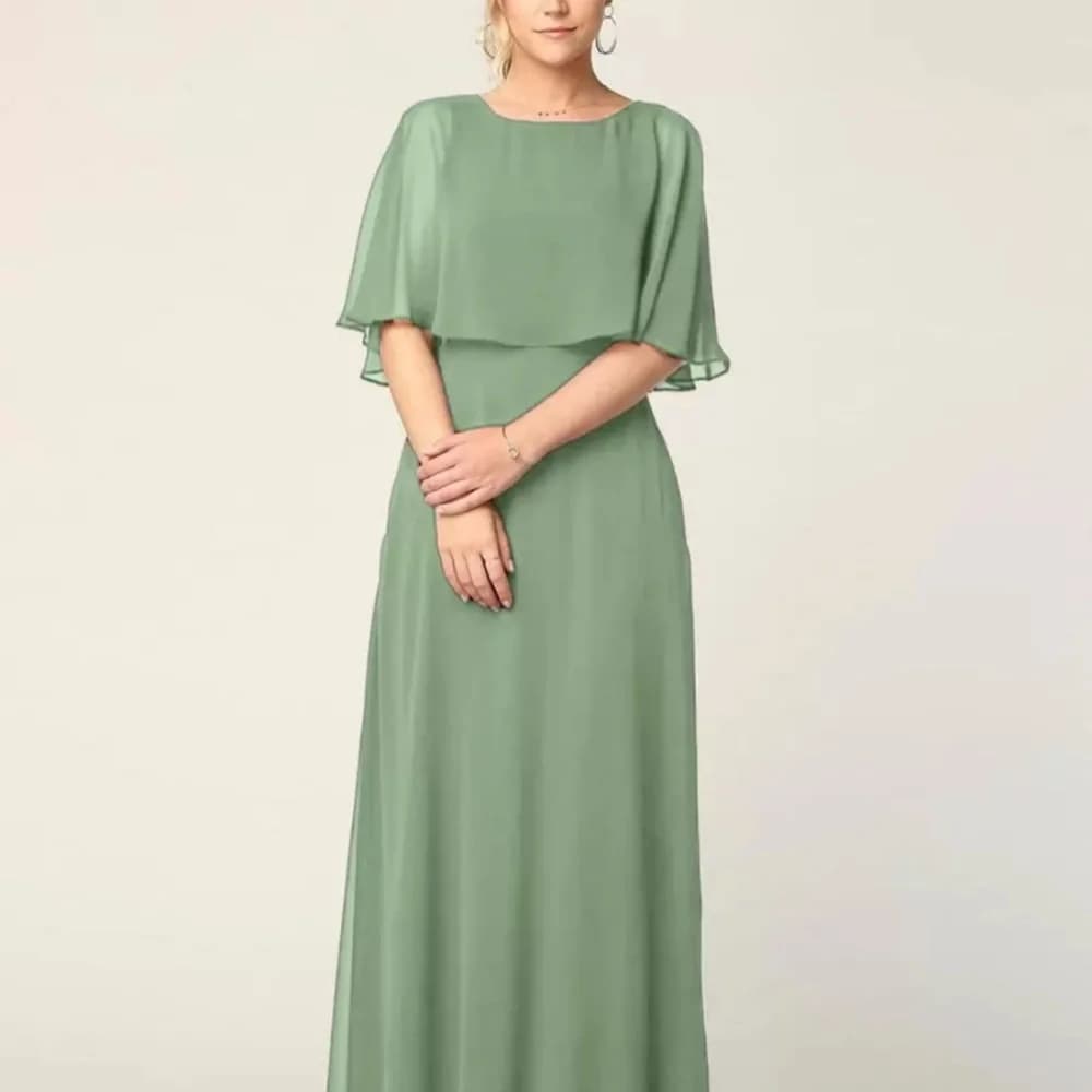 Elegant Simple Mother of the Bride Dresses Chiffon Straight Gowns Short Sleeve Banquet Dresses Wedding Guests mother dress 2024