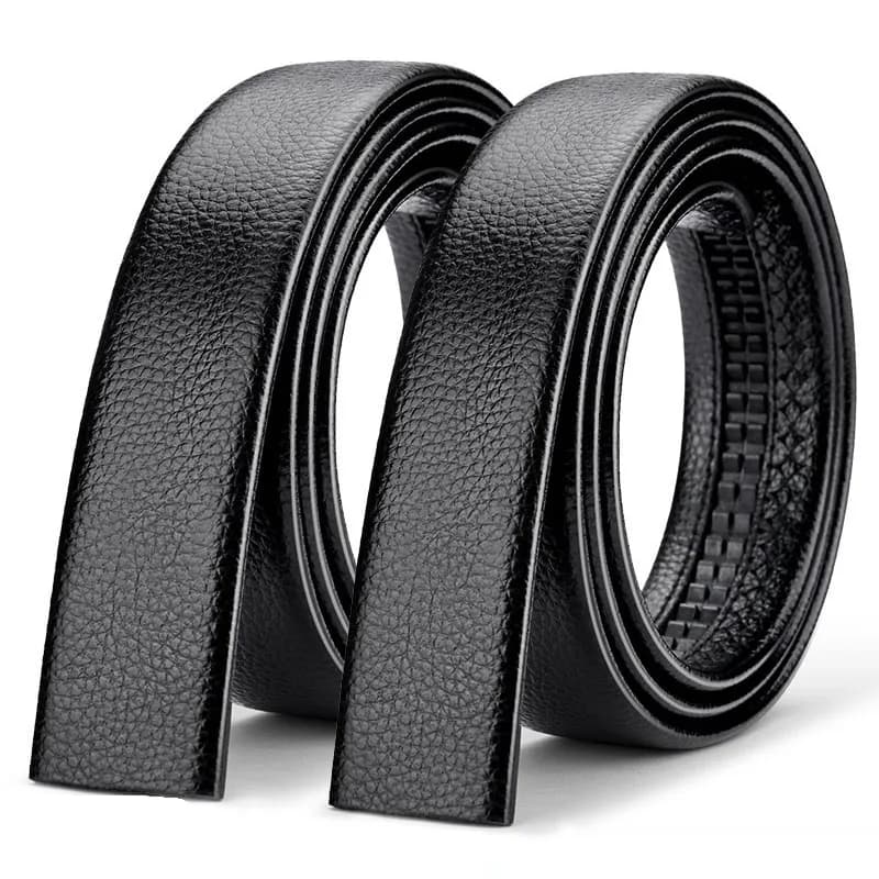 Brand No Buckle 3.5cm Wide Genuine Leather Automatic Belt Body Strap Without Buckle Belts Men Good Quality Belts 140 150 160cm