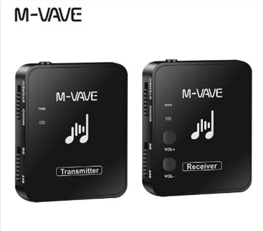 M-vave WP-10 2.4G Wireless Earphone Monitor Rechargeable Transmitter receiver Support Stereo Mono Recording Function Cuvave