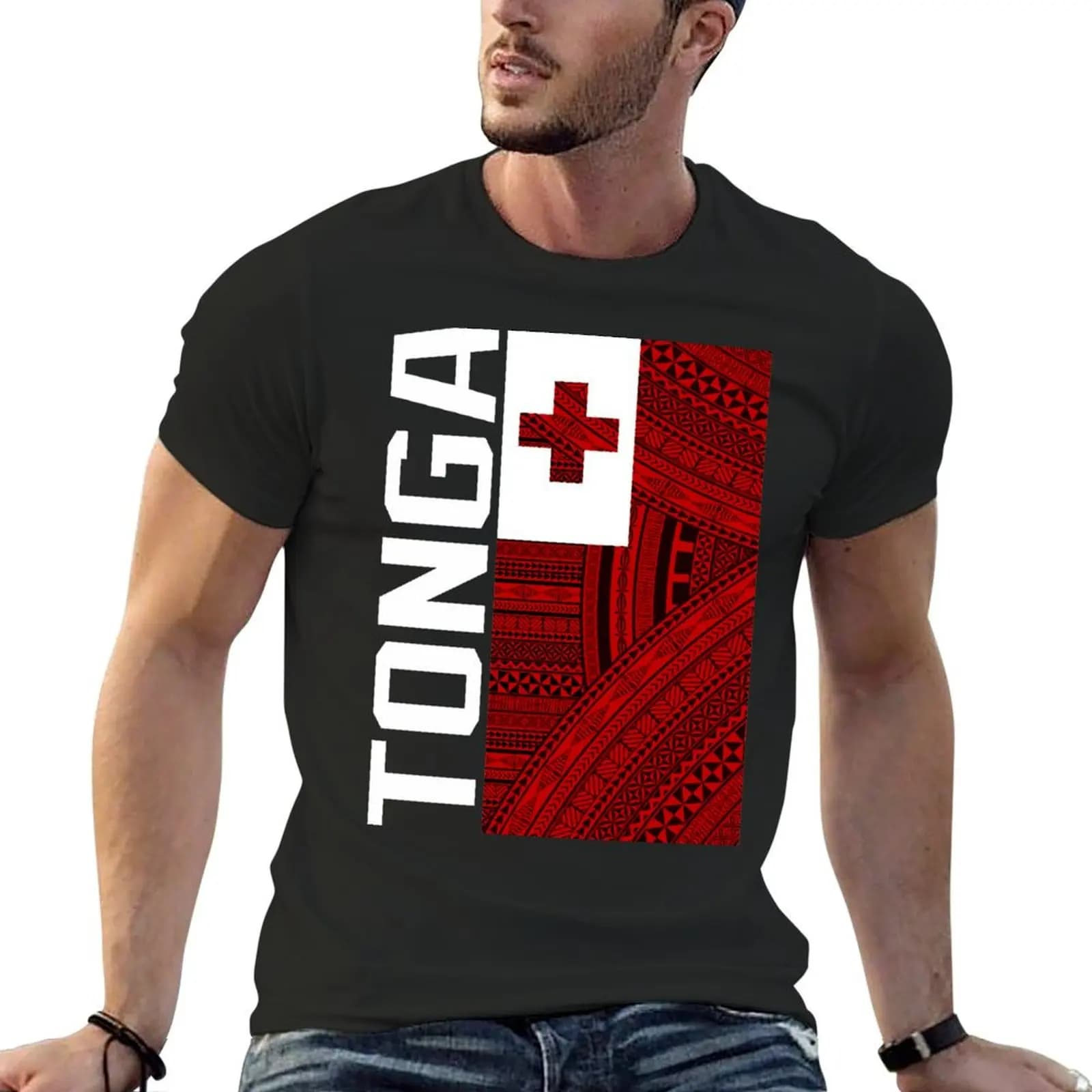 Tonga Flag T-Shirt essential t shirt shirts graphic tee mens graphic tshirts
