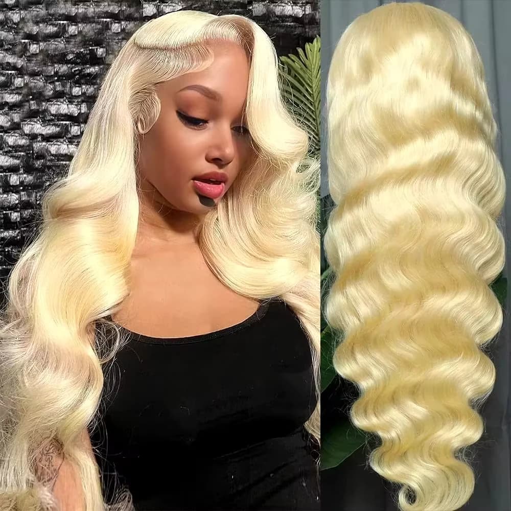613 Blonde Lace Front Wig Human Hair Body Wave 13X6 Hd Lace Frontal Wig 13X4 Lace Front Human Hair Wig Hd Lace Wig For Women