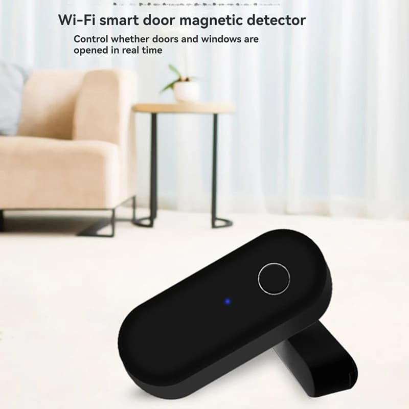 Tuya Smart Door Sensor  Home Security Window Detector Door Sensor Switch Handle Window Alarm Contact Sensor