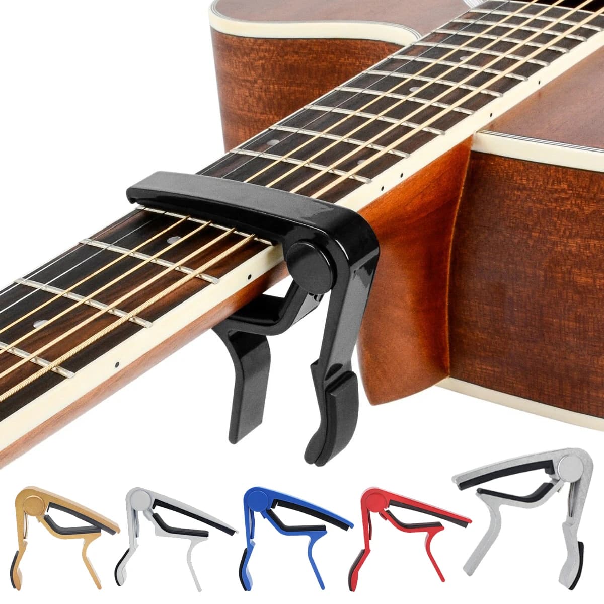 Guitar Capo for 6 String Acoustic Classic Electric Guitar Alloy Metal Universal Multifunction Capo Guitar Accessories