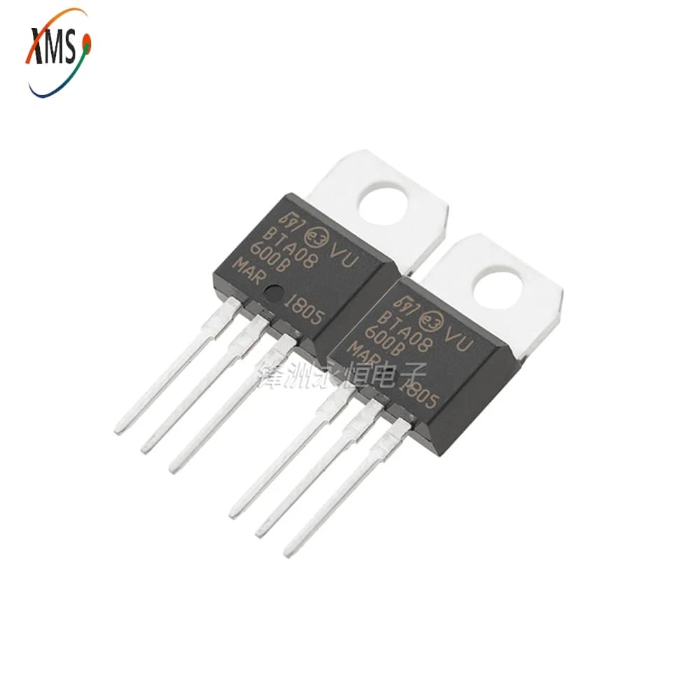 5PCS Triac BTA08-600C BTA08-600B TO220 BTA08 BTA08-800B/800C